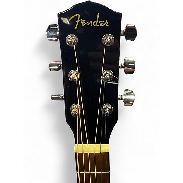Used Fender CD60CE Dreadnought Black Acoustic Electric Guitar