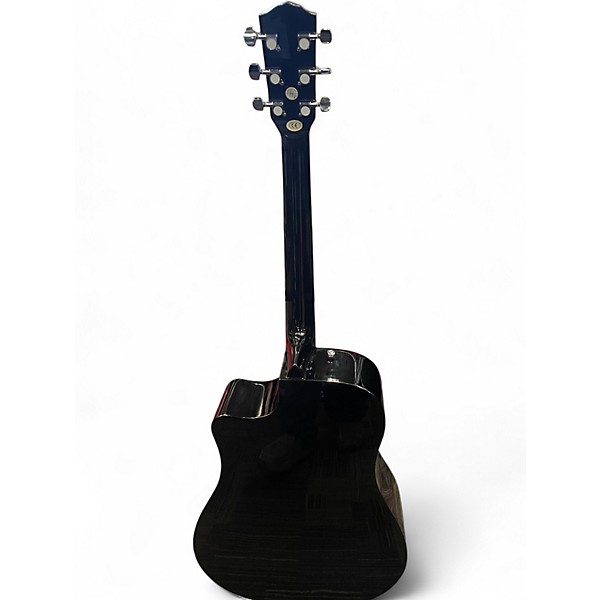 Used Fender CD60CE Dreadnought Black Acoustic Electric Guitar