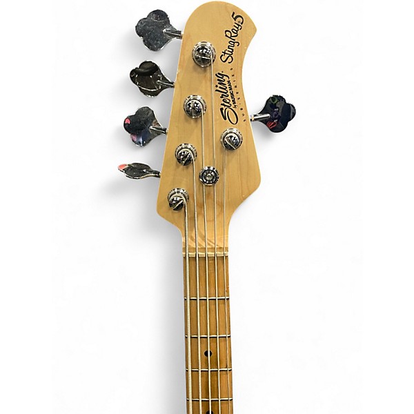 Used Sterling by Music Man sting ray 5 Black Electric Bass Guitar