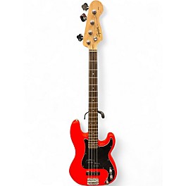 Used Squier Affinity Precision Bass ORANGE Electric Bass Guitar