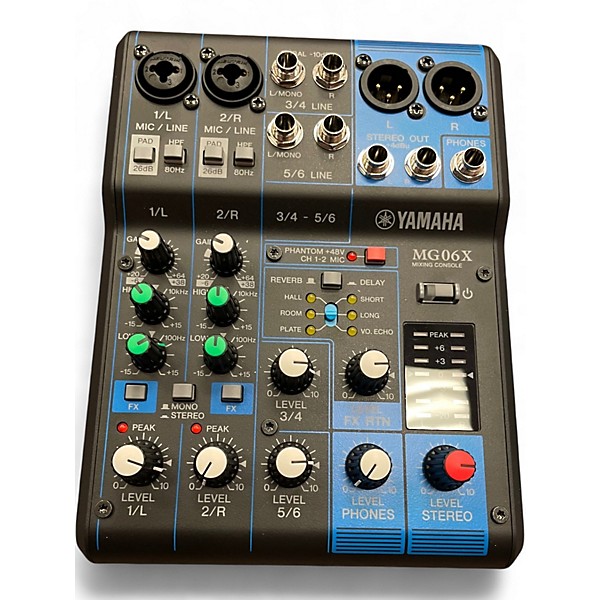 Used Yamaha MG06X Unpowered Mixer