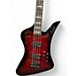 Used Jackson JS3Q Kelly Bird Crimson Red Trans Electric Bass Guitar