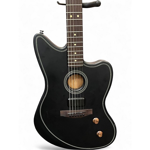 Used Fender ACOUSTASONIC STANDARD JAZZMASTER Black Acoustic Electric Guitar
