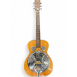 Used Kent Round Neck Resonator Natural Resonator Guitar