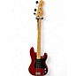 Used Fender Precision Bass Chrome Red Electric Bass Guitar thumbnail