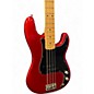 Used Fender Precision Bass Chrome Red Electric Bass Guitar