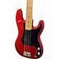 Used Fender Precision Bass Chrome Red Electric Bass Guitar