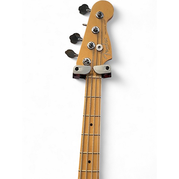 Used Fender Precision Bass Chrome Red Electric Bass Guitar