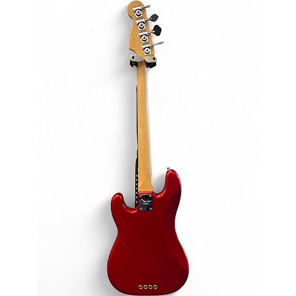 Used Fender Precision Bass Chrome Red Electric Bass Guitar