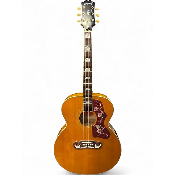Used Epiphone J200 Natural Acoustic Electric Guitar