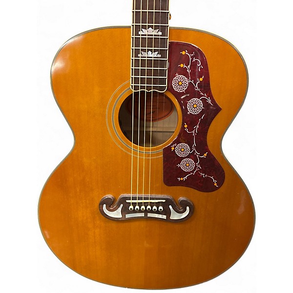 Used Epiphone J200 Natural Acoustic Electric Guitar