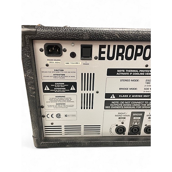 Used Behringer EUROPOWER PMX2000 Powered Mixer