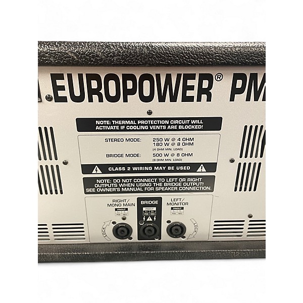 Used Behringer EUROPOWER PMX2000 Powered Mixer