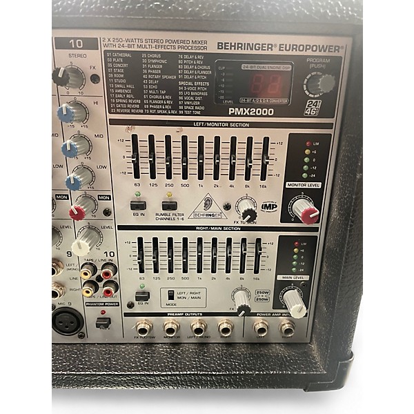 Used Behringer EUROPOWER PMX2000 Powered Mixer