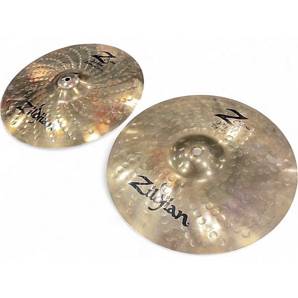 Used Zildjian 14in Z Custom Hi Hat Pair Cymbal
