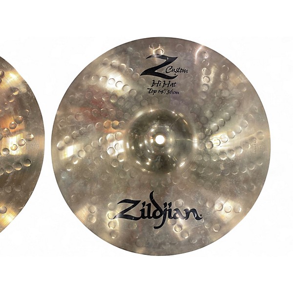 Used Zildjian 14in Z Custom Hi Hat Pair Cymbal