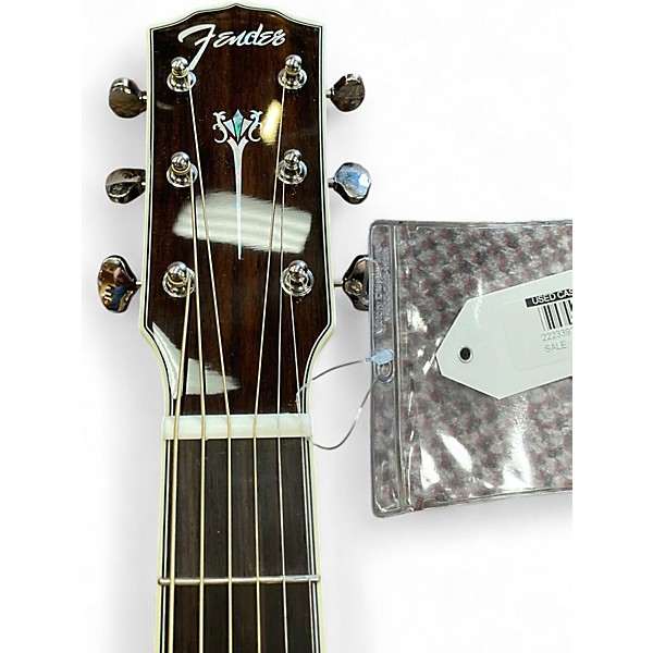 Used Fender Paramount PM-3 Natural Acoustic Electric Guitar