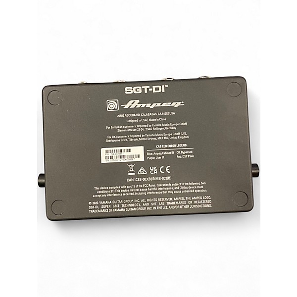 Used Ampeg SGT-DI Effect Processor
