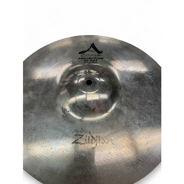 Used Zildjian 14in A CUSTOM PROJECTION HI HAT PAIR Cymbal