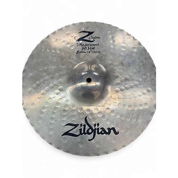 Used Zildjian 14in Z CUSTOM MASTERSOUND HI HAT PAIR Cymbal