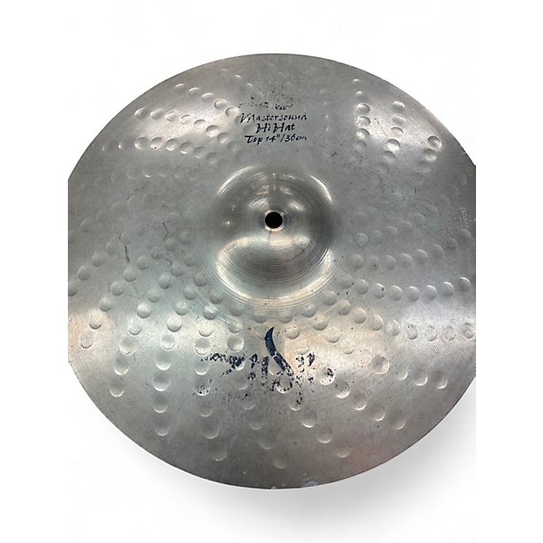 Used Zildjian 14in Z CUSTOM MASTERSOUND HI HAT PAIR Cymbal