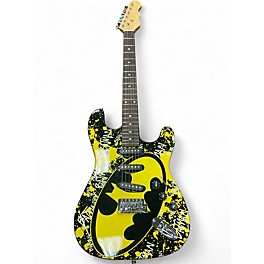 Used Miscellaneous Batman S style BLACK AND YELLOW Solid Body Electric Guitar