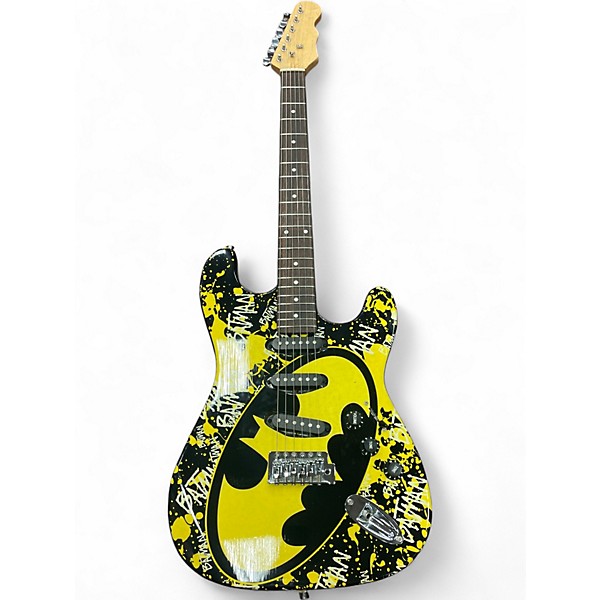 Used Miscellaneous Batman S style BLACK AND YELLOW Solid Body Electric Guitar