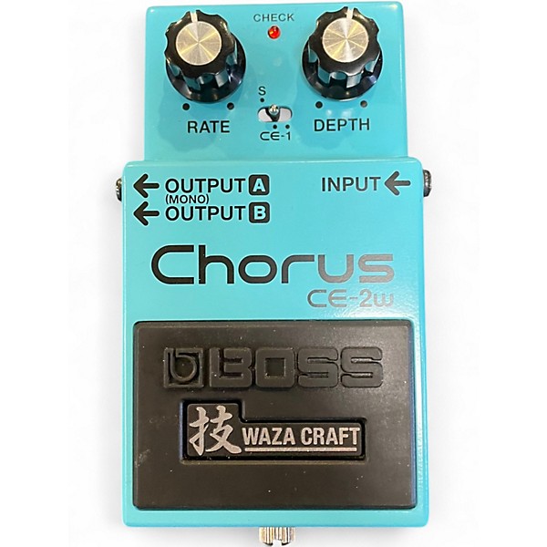 Used BOSS CE2W Waza Craft Chorus Effect Pedal