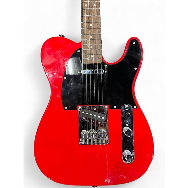 Used Squier Sonic Telecaster Torino Red Solid Body Electric Guitar