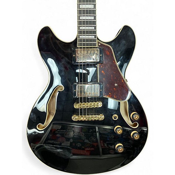 Used Ibanez AS93BCBK Black Hollow Body Electric Guitar