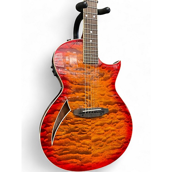 Used ESP LTD TL6 Quilt Maple Burst Acoustic Electric Guitar
