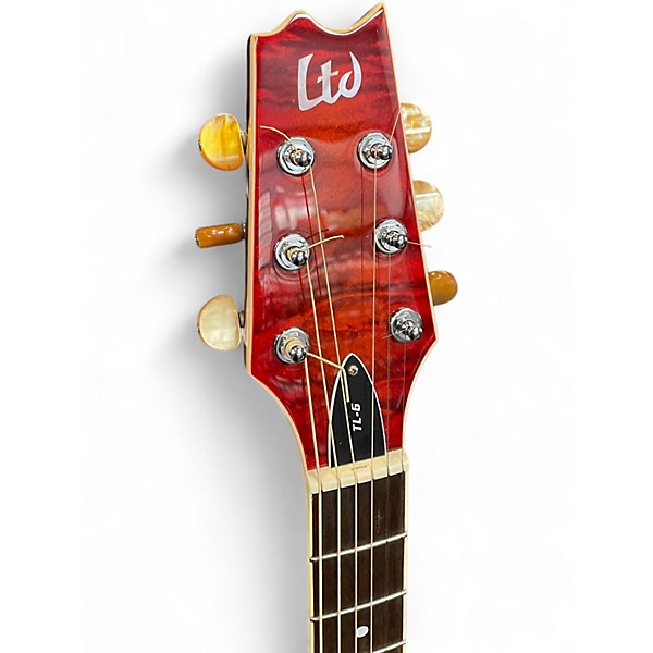 Used ESP LTD TL6 Quilt Maple Burst Acoustic Electric Guitar