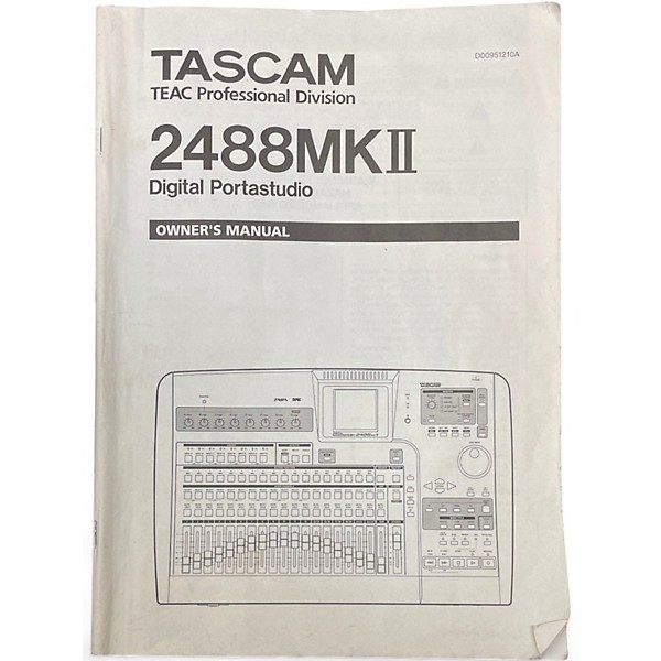 Used TASCAM Digital Portastudio 2488 mkII MultiTrack Recorder