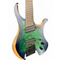 Used Agile Chiral Parallax 7 Green Blue Burst Solid Body Electric Guitar