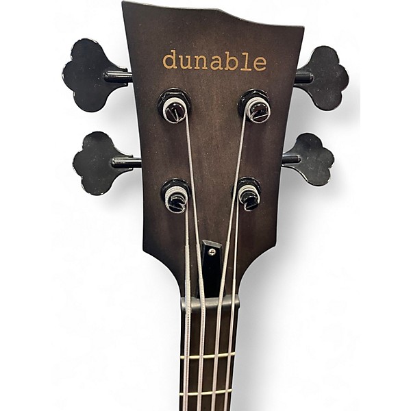 Used Dunable Guitars R2 USA Satin Ebony Burst Electric Bass Guitar