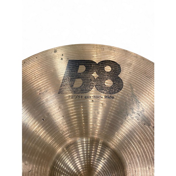 Used SABIAN 20in B8 Rock Ride Cymbal