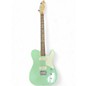 Used Squier Paranormal Baritone Cabronita Telecaster Surf Green Solid Body Electric Guitar thumbnail
