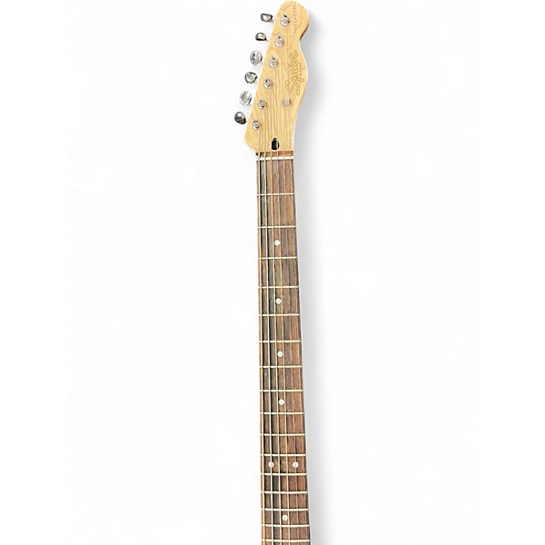 Used Squier Paranormal Baritone Cabronita Telecaster Surf Green Solid Body Electric Guitar