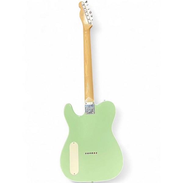 Used Squier Paranormal Baritone Cabronita Telecaster Surf Green Solid Body Electric Guitar