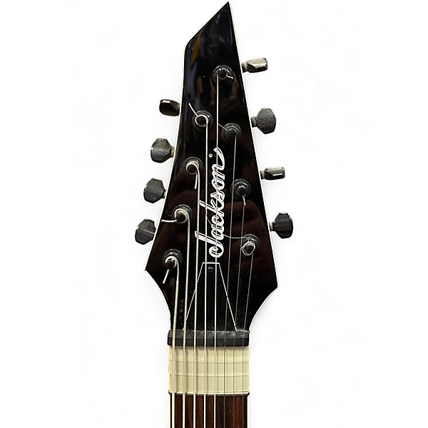 Used Jackson JS32-8 Dinky DKA 8 String Trans Black Solid Body Electric Guitar