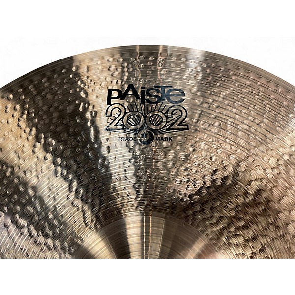 Used Paiste 24in 2002 BLACK BIG BEAT RIDE Cymbal