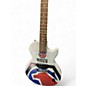 Used Epiphone les paul junior Macto Tool Edition white blue and red Solid Body Electric Guitar