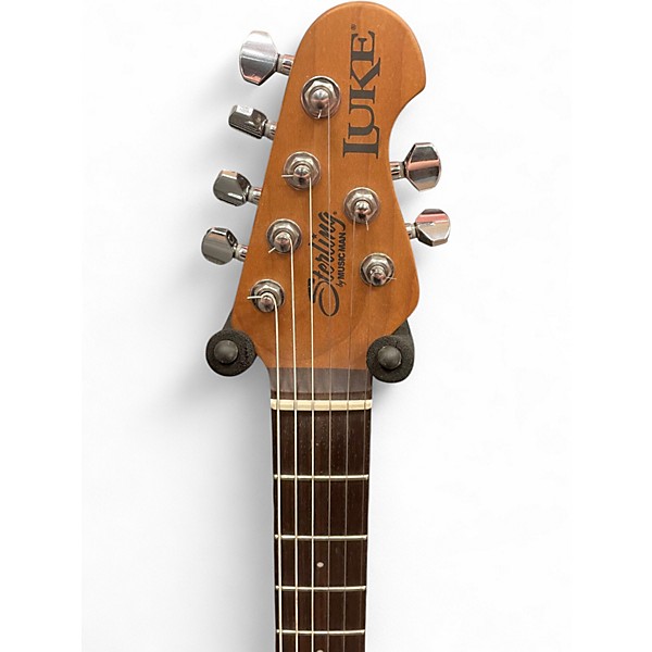 Used Sterling by Music Man LK100 HAZEL BURST Solid Body Electric Guitar