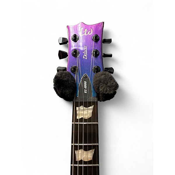 Used ESP LTD EC1000 Deluxe Violet Andromeda Solid Body Electric Guitar