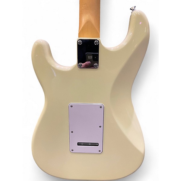 Used Fender Standard Stratocaster Olympic White Solid Body Electric Guitar