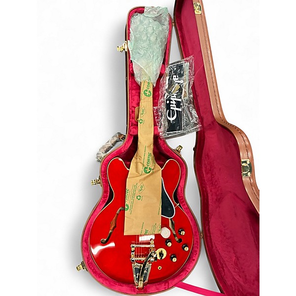 Used 2025 Epiphone Back To The Future ES-345 Sixties Cherry Hollow Body Electric Guitar