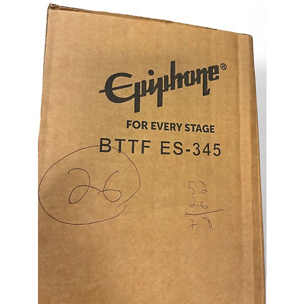 Used 2025 Epiphone Back To The Future ES-345 Sixties Cherry Hollow Body Electric Guitar
