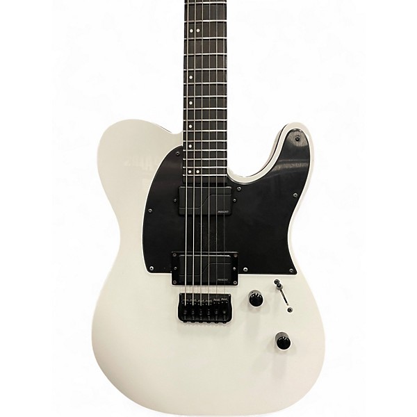Used ESP LTD Deluxe TE1000 White Solid Body Electric Guitar