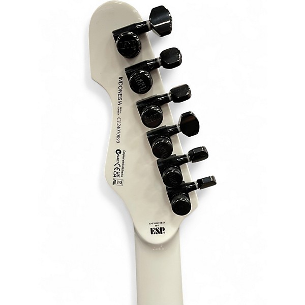 Used ESP LTD Deluxe TE1000 White Solid Body Electric Guitar