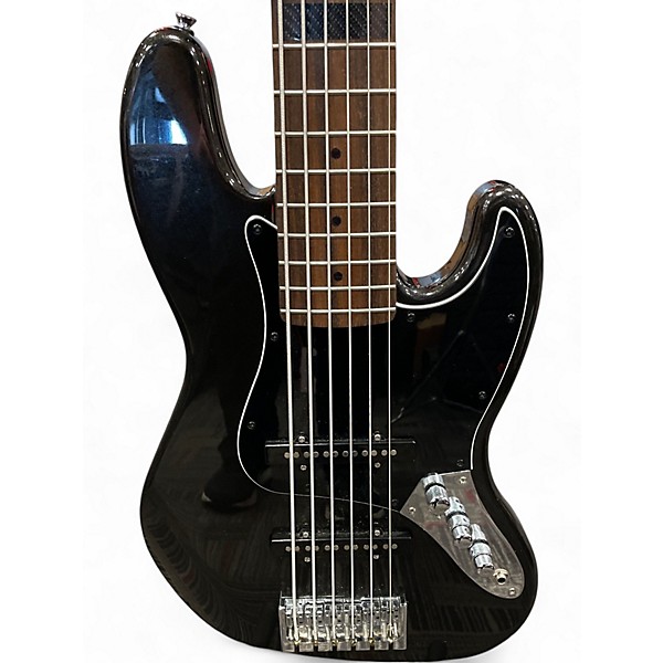 Used Squier AFFINITY JAZZ BASS VI Metallic Black Electric Bass Guitar